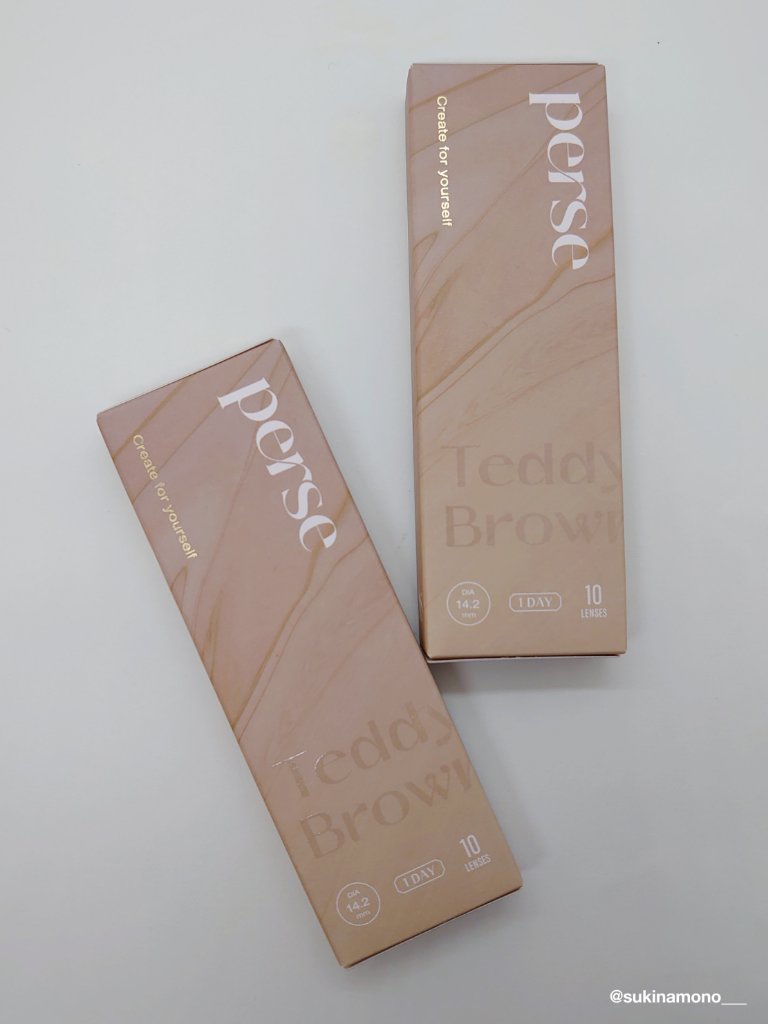 perse 1day テディブラウン/perse/ワンデー（１DAY）カラコンを使ったクチコミ（3枚目）