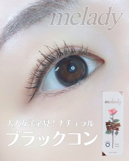 melady 1day レディブラック/melady/ワンデー(1DAY)カラコンを使ったクチコミ(1枚目)