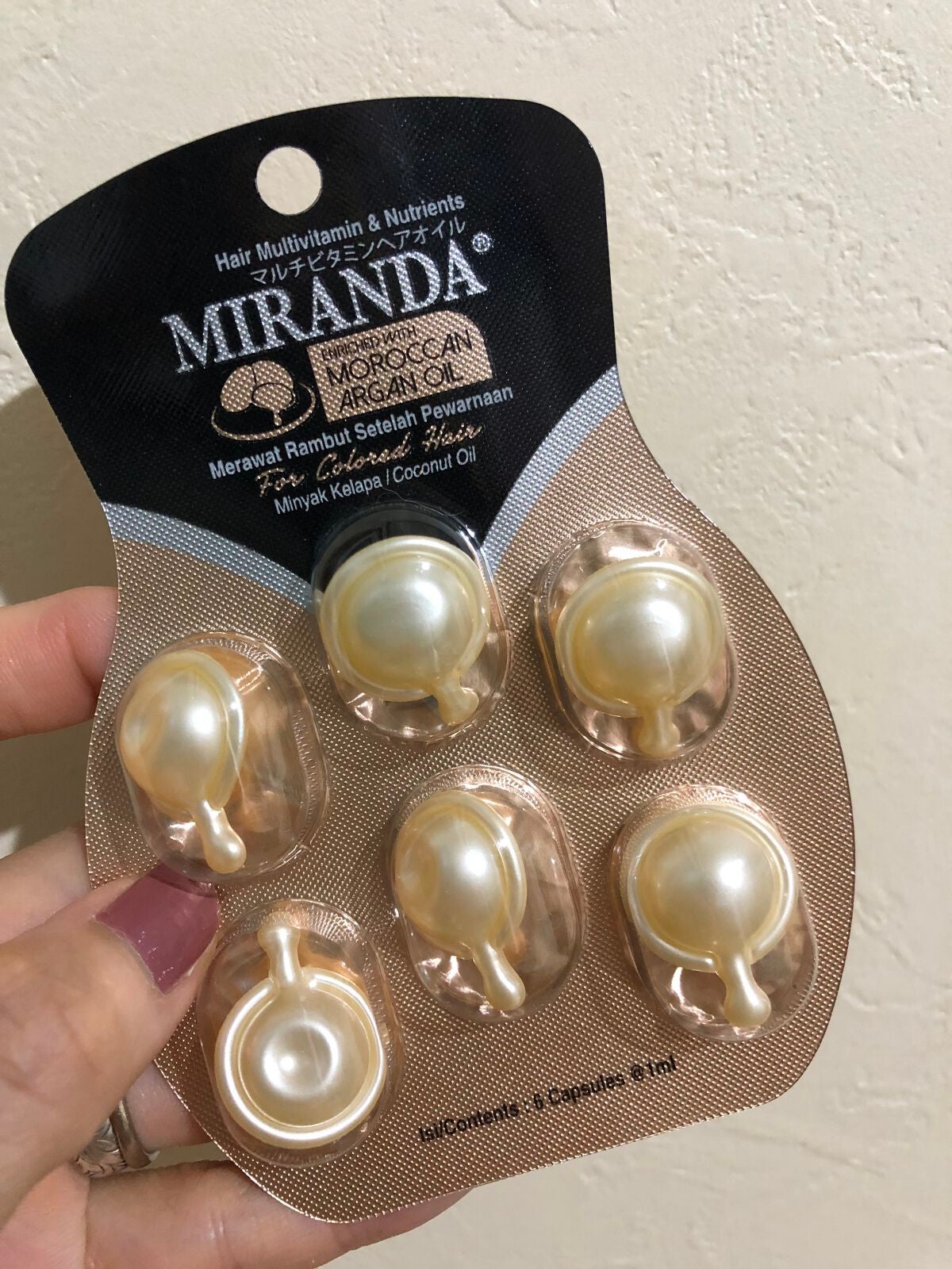 ヘアビタミン カラーケアヘアオイル/MIRANDA/ヘアオイルを使ったクチコミ(1枚目)