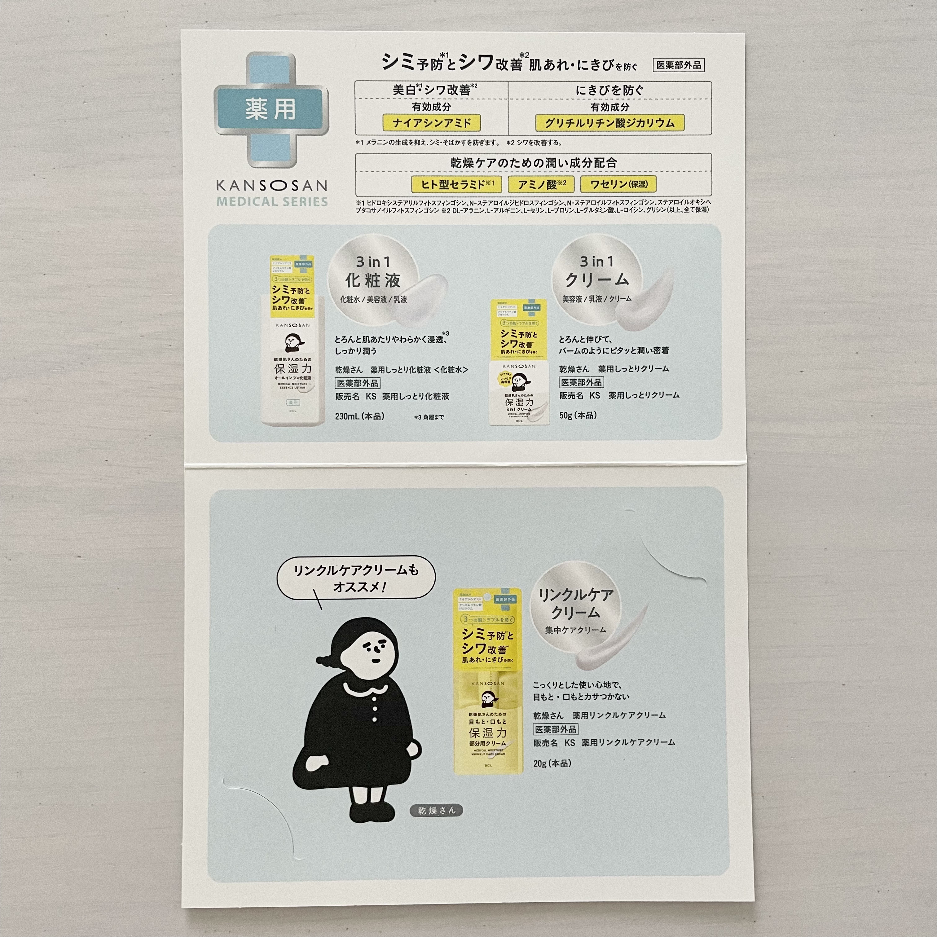 乾燥さん 薬用しっとりクリーム 【医薬部外品】/乾燥さん/フェイスクリームを使ったクチコミ（2枚目）