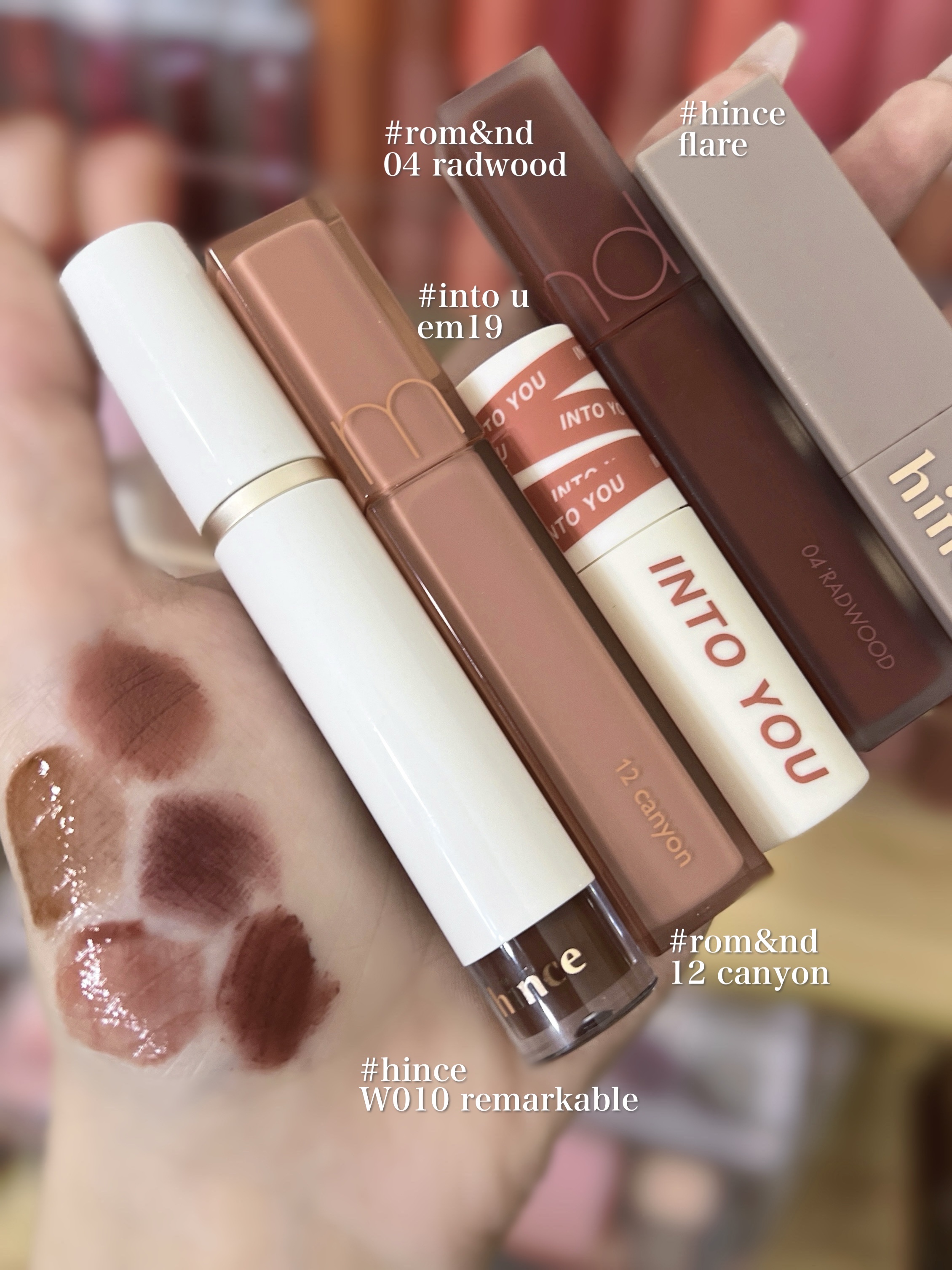 やや暗め〜暗めなおしゃれイエベリップ💄

〖 ・𝙏𝙬𝙞𝙩𝙩𝙚𝙧・𝙄𝙣𝙨𝙩𝙖𝙜𝙧𝙖𝙢  ⇨  @ilmmiyu  〗


hinceツヤ10→日本限定色
ロムアンド12→ツヤがあり重くなりすぎない
INTO 