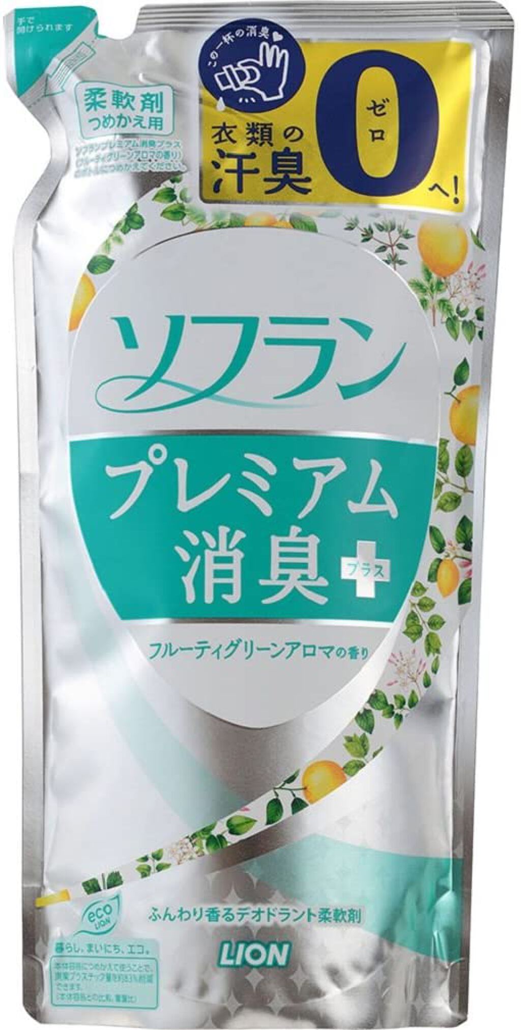 ソフラン プレミアム消臭プラス フルーティグリーンアロマの香り つめかえ用 480ml