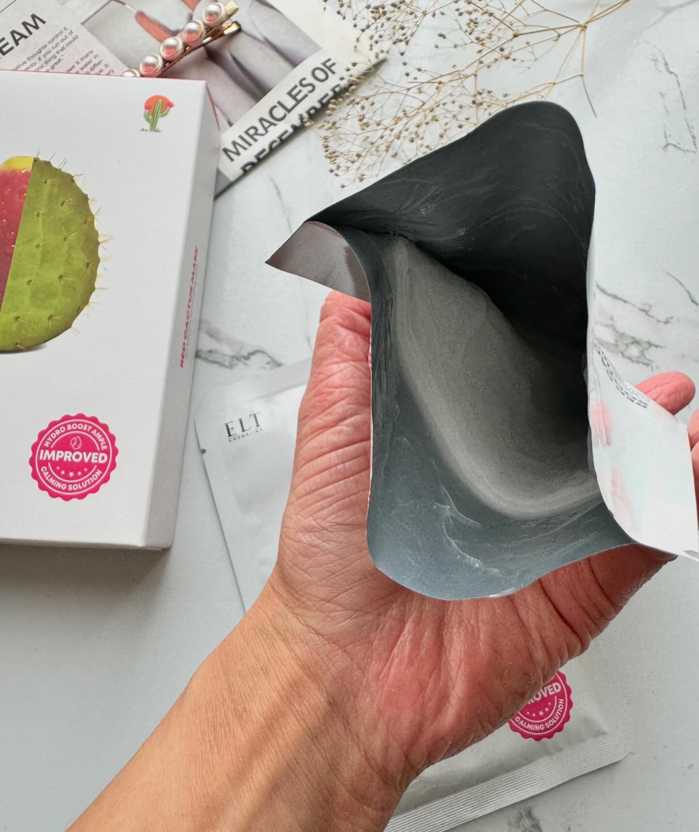 レッドカクタススージングマスク/ELT COSMETICS/シートマスク・パックを使ったクチコミ（3枚目）