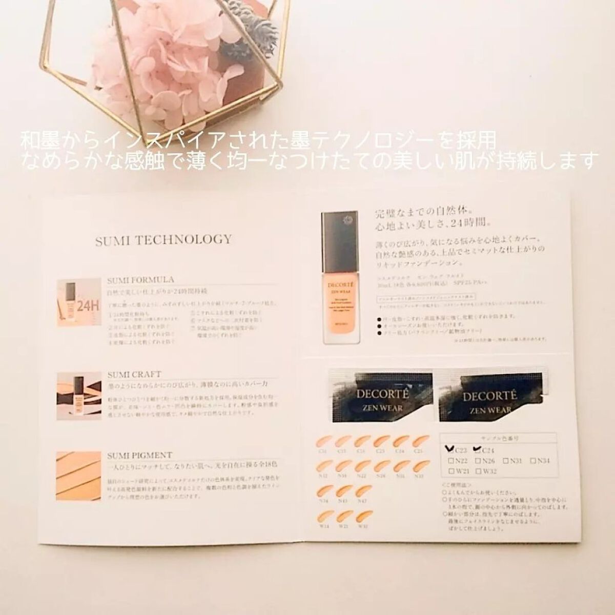 ゼン ウェア フルイド/DECORTÉ/リキッドファンデーションを使ったクチコミ（2枚目）