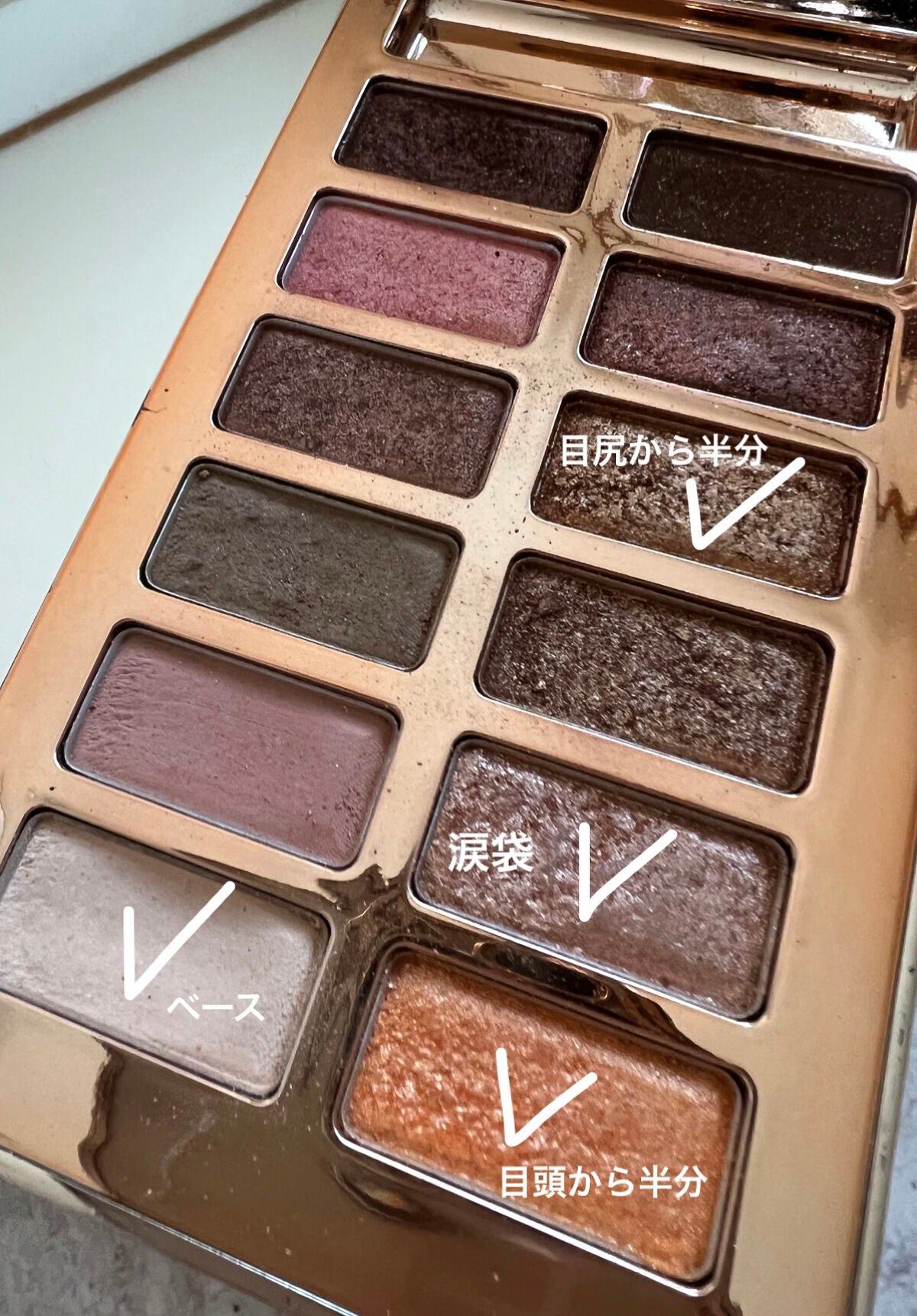 バレンタインボックス/VAVI MELLO/アイシャドウパレットを使ったクチコミ(2枚目)