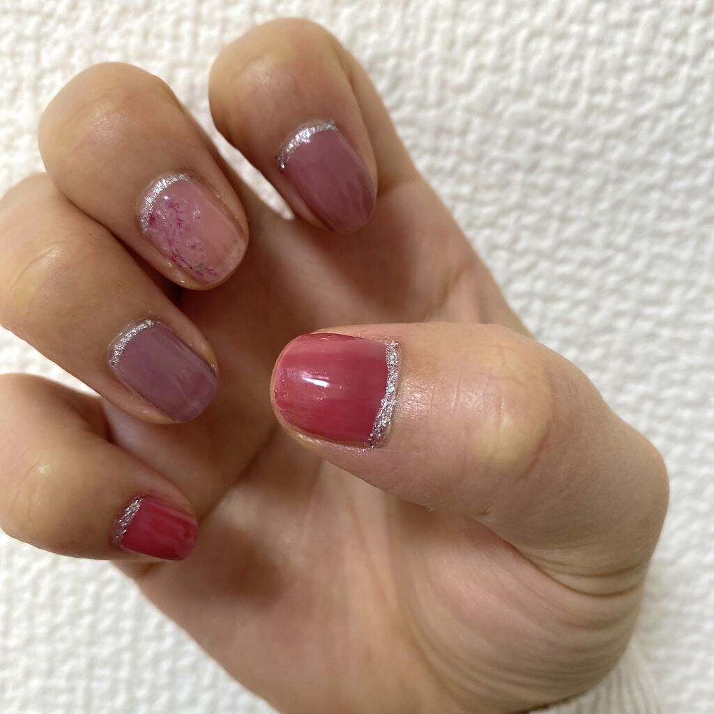 クイッククリスタルコート ネイリストを使った口コミ ネイル記録あったかくなってきたから と桜 By わーままの息抜きアカ 混合肌 30代前半 Lips