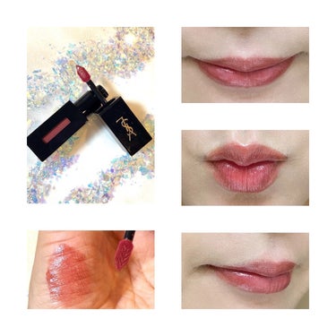 ルージュ ピュールクチュール ヴェルニ ヴィニルクリーム No.440 ローズプレイヤー/YVES SAINT LAURENT BEAUTE/口紅を使ったクチコミ（2枚目）