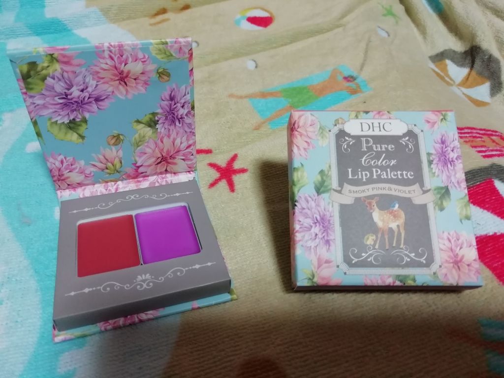 ピュアカラーリップパレット スモーキーピンク＆バイオレット/DHC/口紅を使ったクチコミ（1枚目）