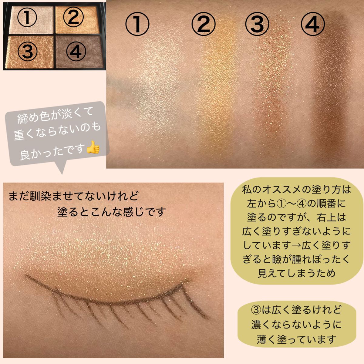 ワンダー エバー アイシャドウ/リンメル ロンドン/アイシャドウパレットを使ったクチコミ（3枚目）