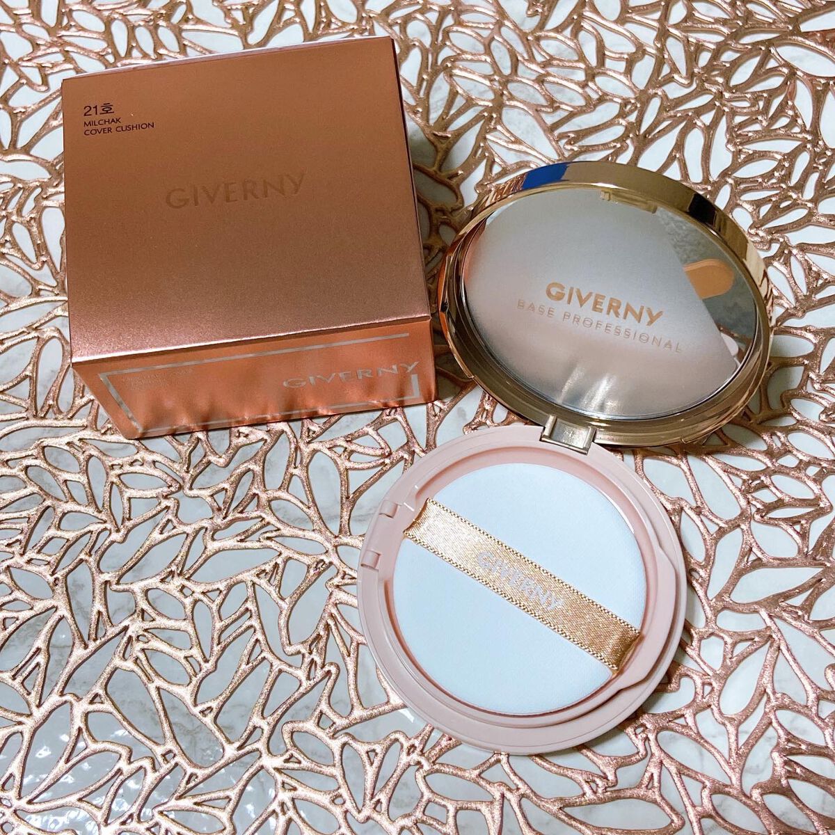 密着カバークッション/GIVERNY/クッションファンデーションを使ったクチコミ(6枚目)