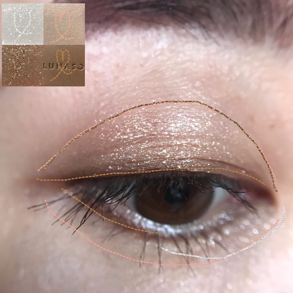 アイカラーレーション/LUNASOL/アイシャドウパレットを使ったクチコミ(9枚目)