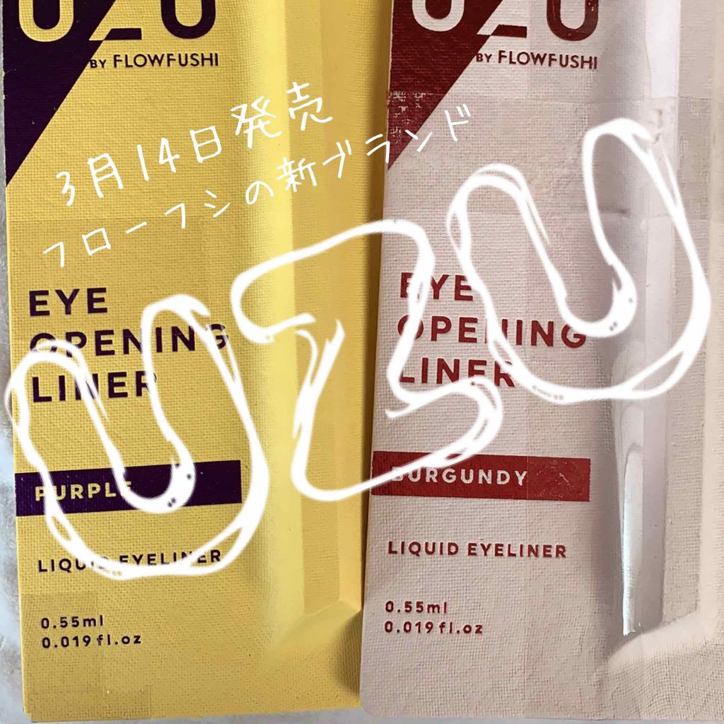 EYE OPENING LINER/UZU BY FLOWFUSHI/リキッドアイライナーを使ったクチコミ（1枚目）