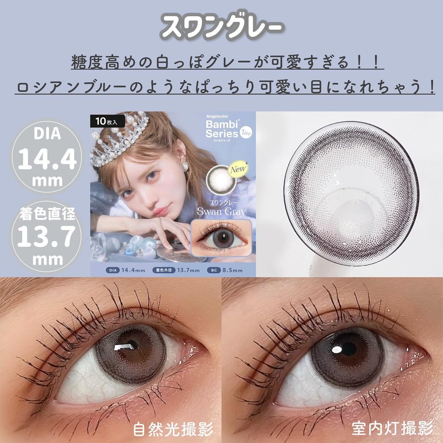 Angelcolor Bambi Series 1day /AngelColor/ワンデー(1DAY)カラコンを使ったクチコミ(2枚目)