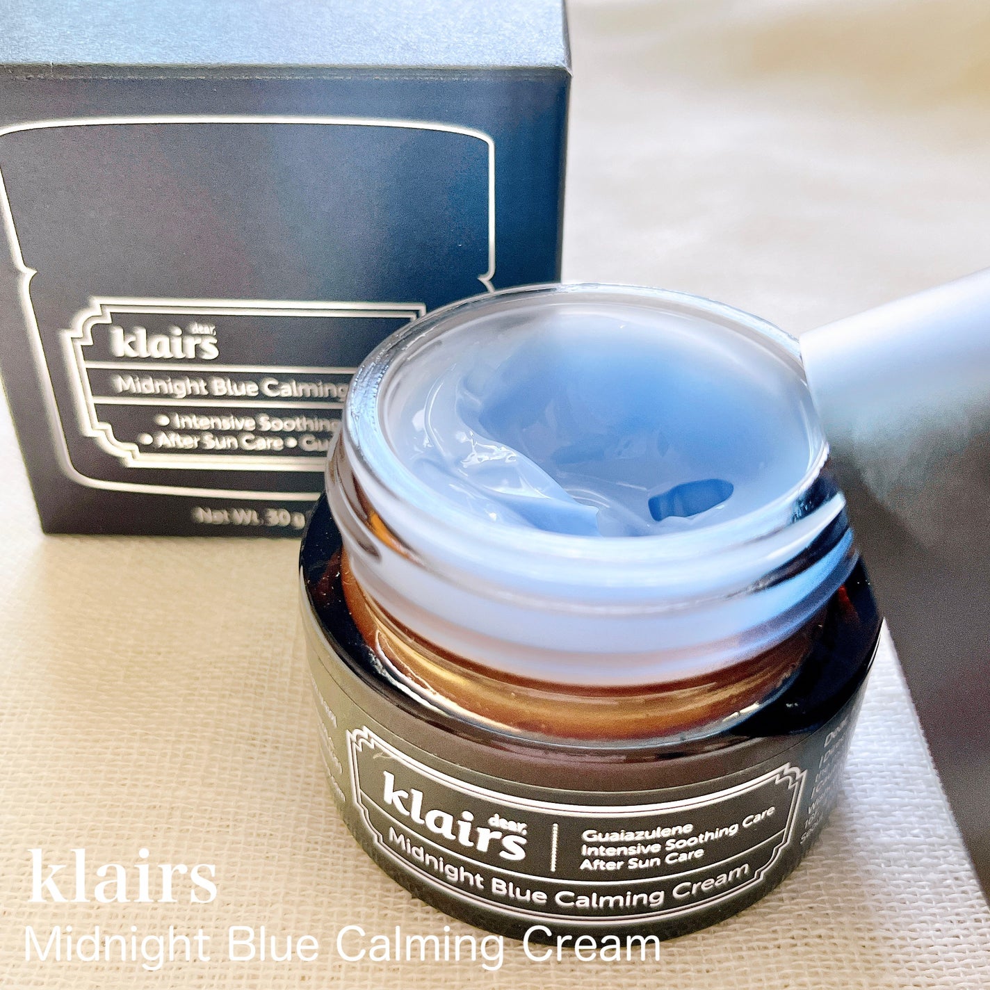 ミッドナイトブルーカーミングクリーム/Klairs/フェイスクリームを使ったクチコミ(1枚目)