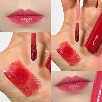 ジューシーラスティングティント/rom&nd/リップティントを使ったクチコミ(6枚目)