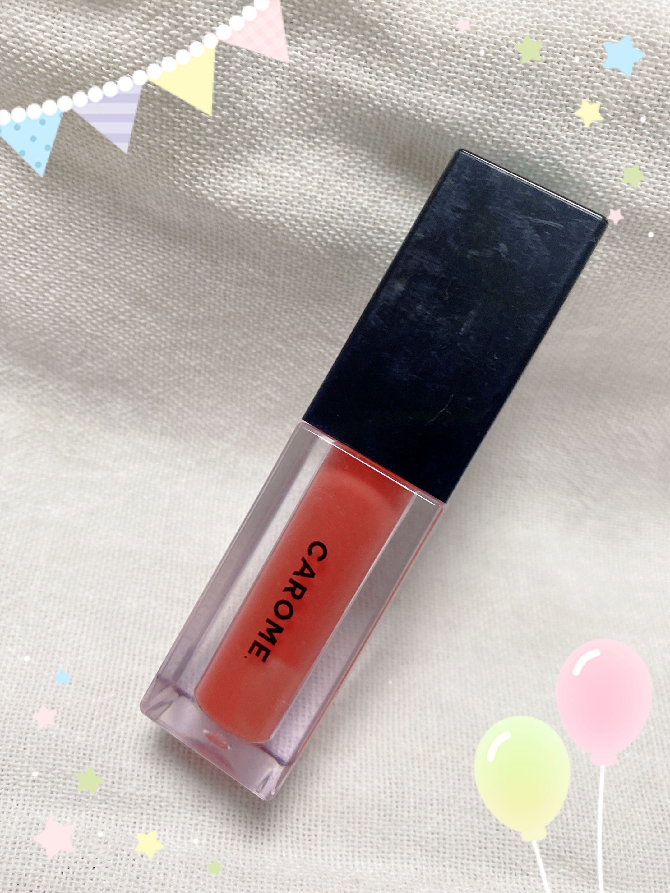 ブルーミングリップグロウ/CAROME./口紅を使ったクチコミ（1枚目）