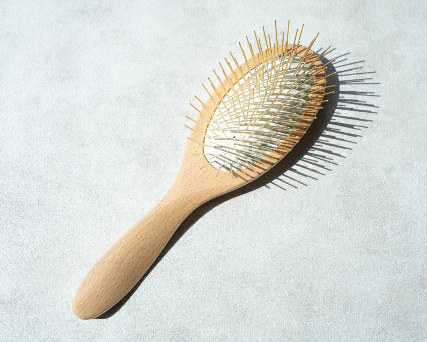 プレミアム FOXカッサ ウッド ヘアブラシ/SNOW FOX SKINCARE/メイクブラシを使ったクチコミ(4枚目)