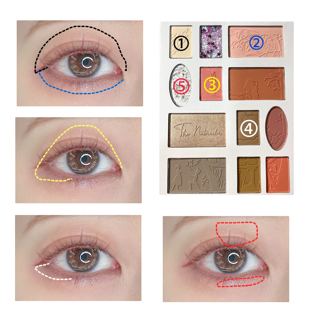 ZEESEAくるみ割り人形　キャンディクルーズ12色メイクアップパレット/ZEESEA/アイシャドウパレットを使ったクチコミ（2枚目）