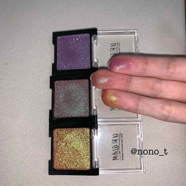 UR GLAM　POWDER EYESHADOW ラベンダー/U R GLAM/シングルアイシャドウを使ったクチコミ（3枚目）