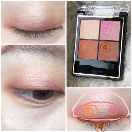 リアルクローズシャドウ/excel/アイシャドウパレットを使ったクチコミ(5枚目)