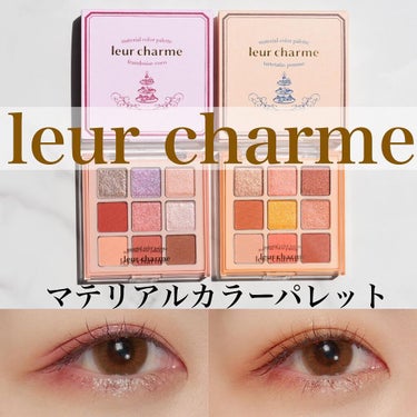 マテリアルカラーパレット/leur charme/アイシャドウパレットを使ったクチコミ（1枚目）