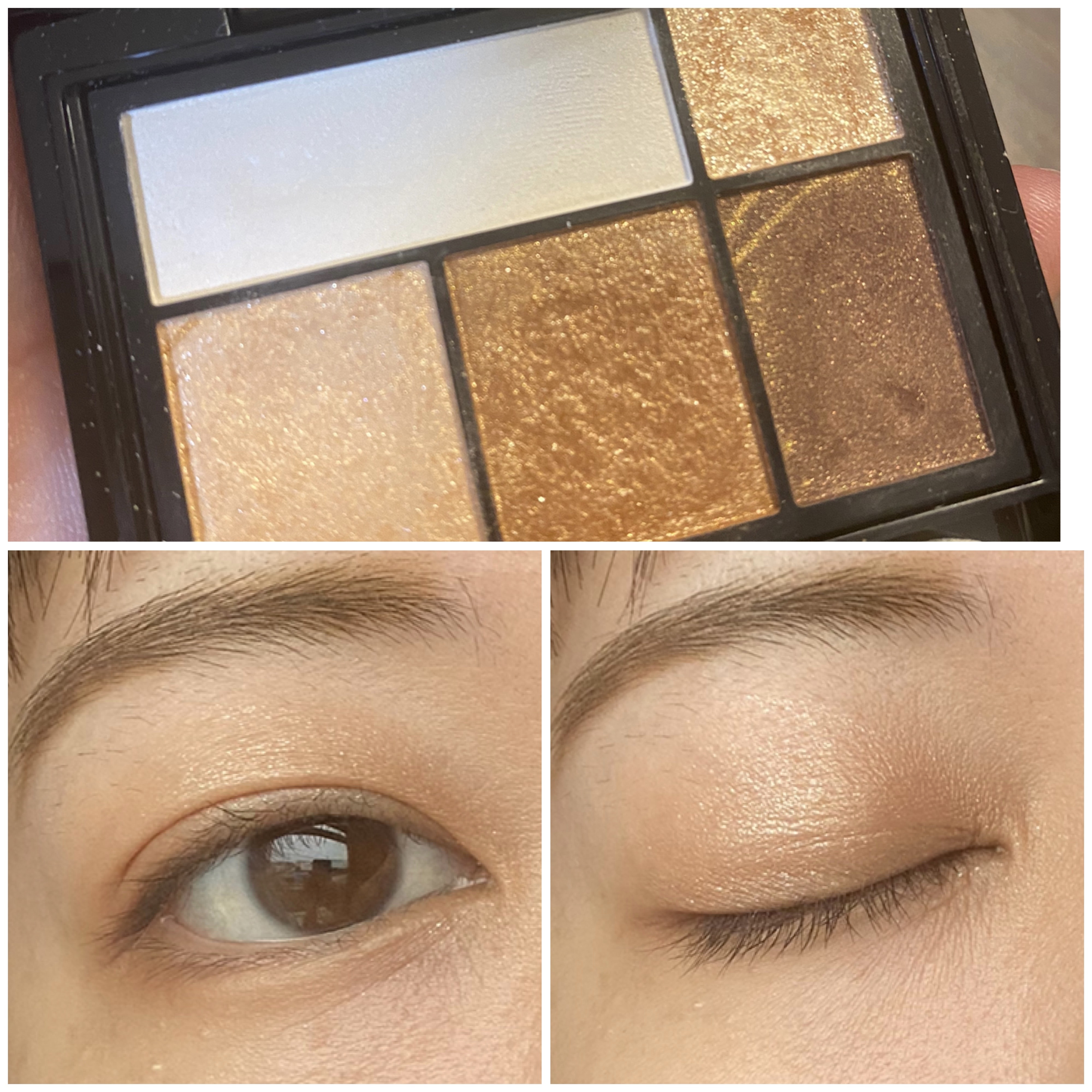 ドラマティックスタイリングアイズ OR303 オレンジキャラメル/マキアージュ/アイシャドウパレットを使ったクチコミ（2枚目）