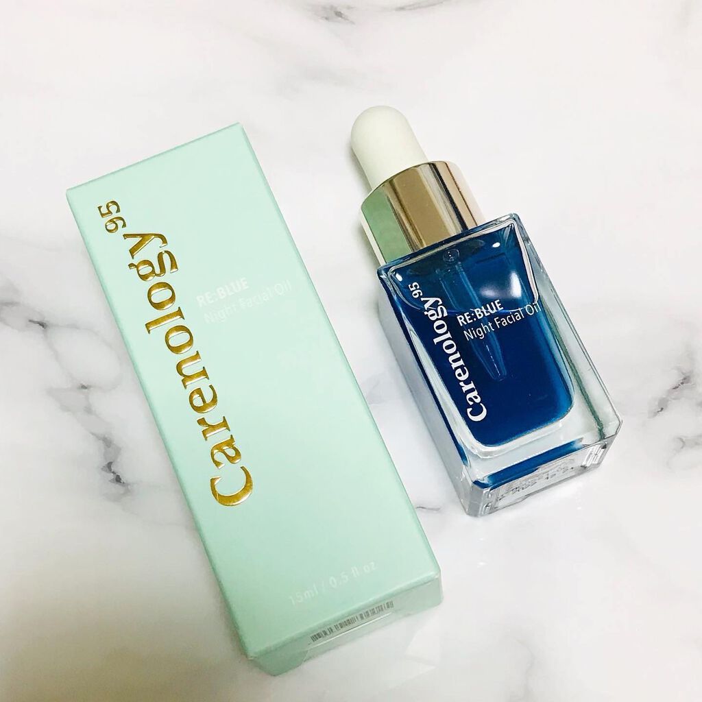 リブルーナイトフェイシャルオイル/Carenology95/美容液を使ったクチコミ（2枚目）