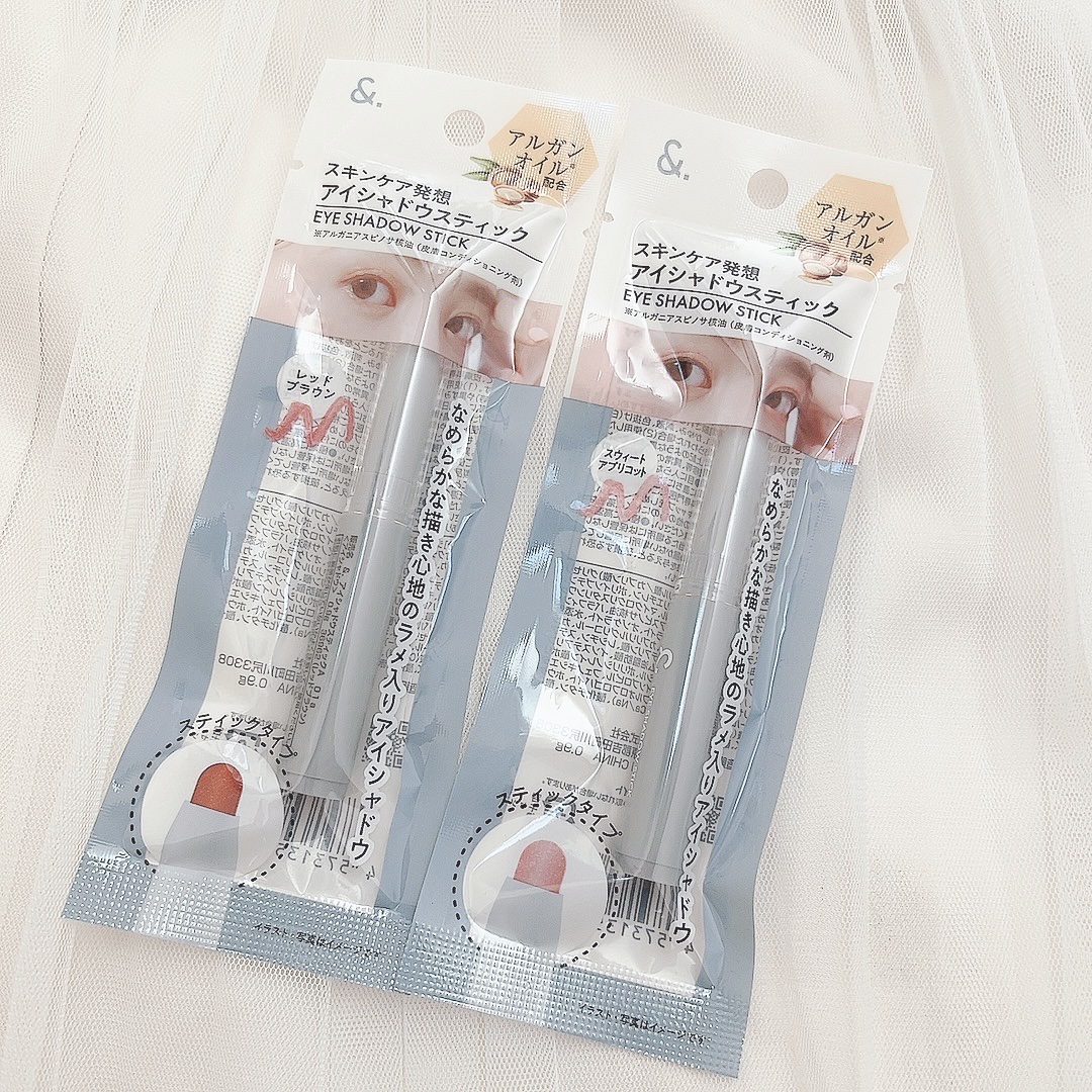 &.アイシャドウスティック レッドブラウン/DAISO/スティックアイシャドウを使ったクチコミ（2枚目）