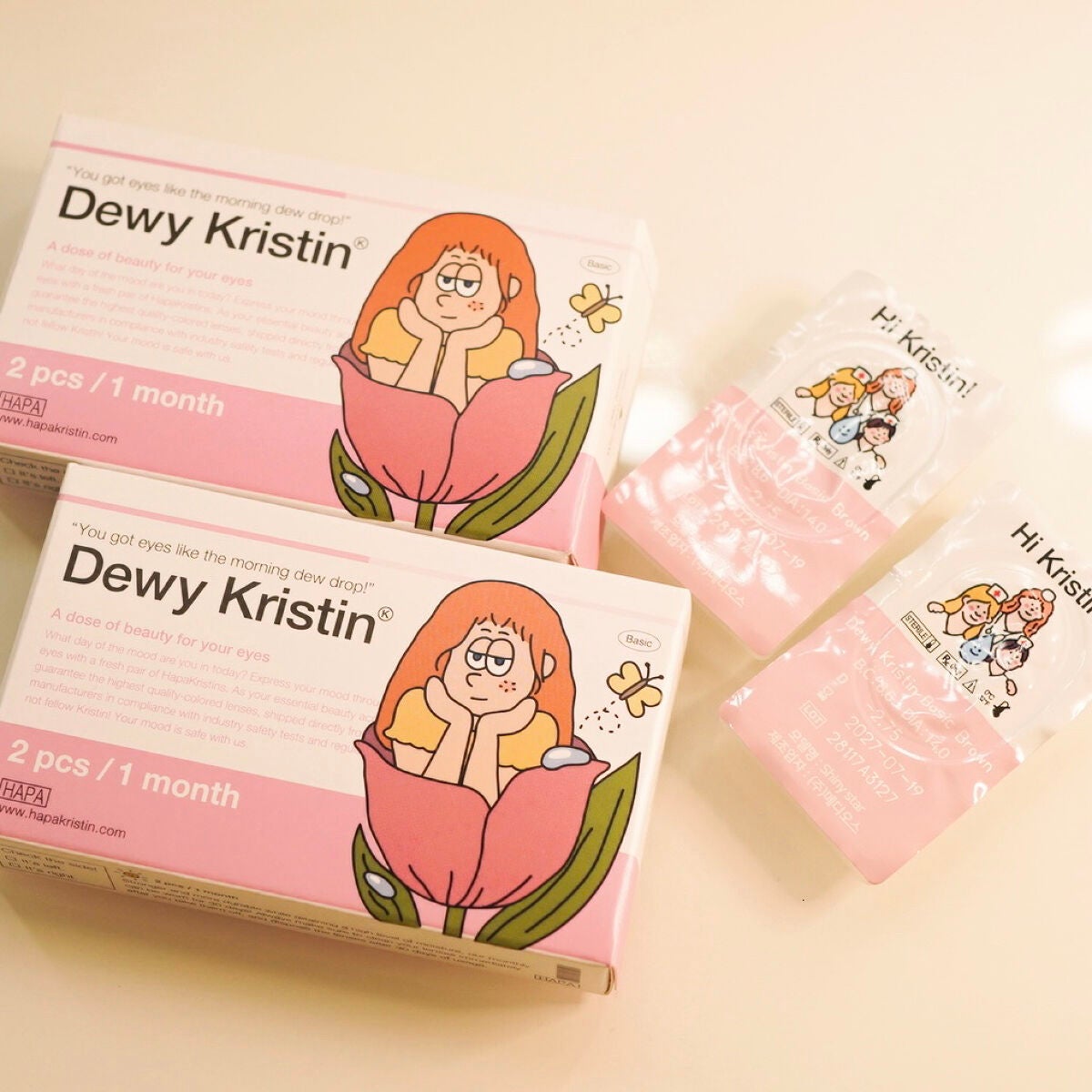 Dewy Kristin Monthly - ブラウン/Hapa kristin/カラーコンタクトレンズを使ったクチコミ(4枚目)