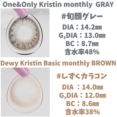 One & Only Kristin/Hapa kristin/カラーコンタクトレンズを使ったクチコミ（2枚目）