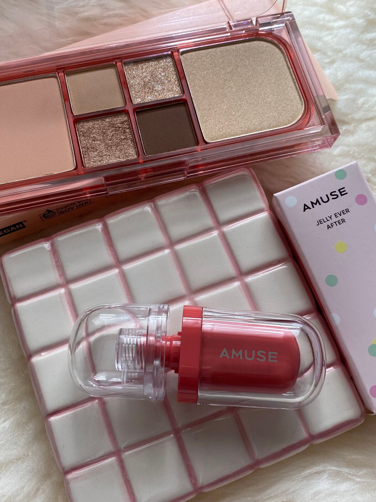 KANNIE on LIPS 「amuseのマルチパレットとJELFITティント💫🌷リップは名..」(1枚目)