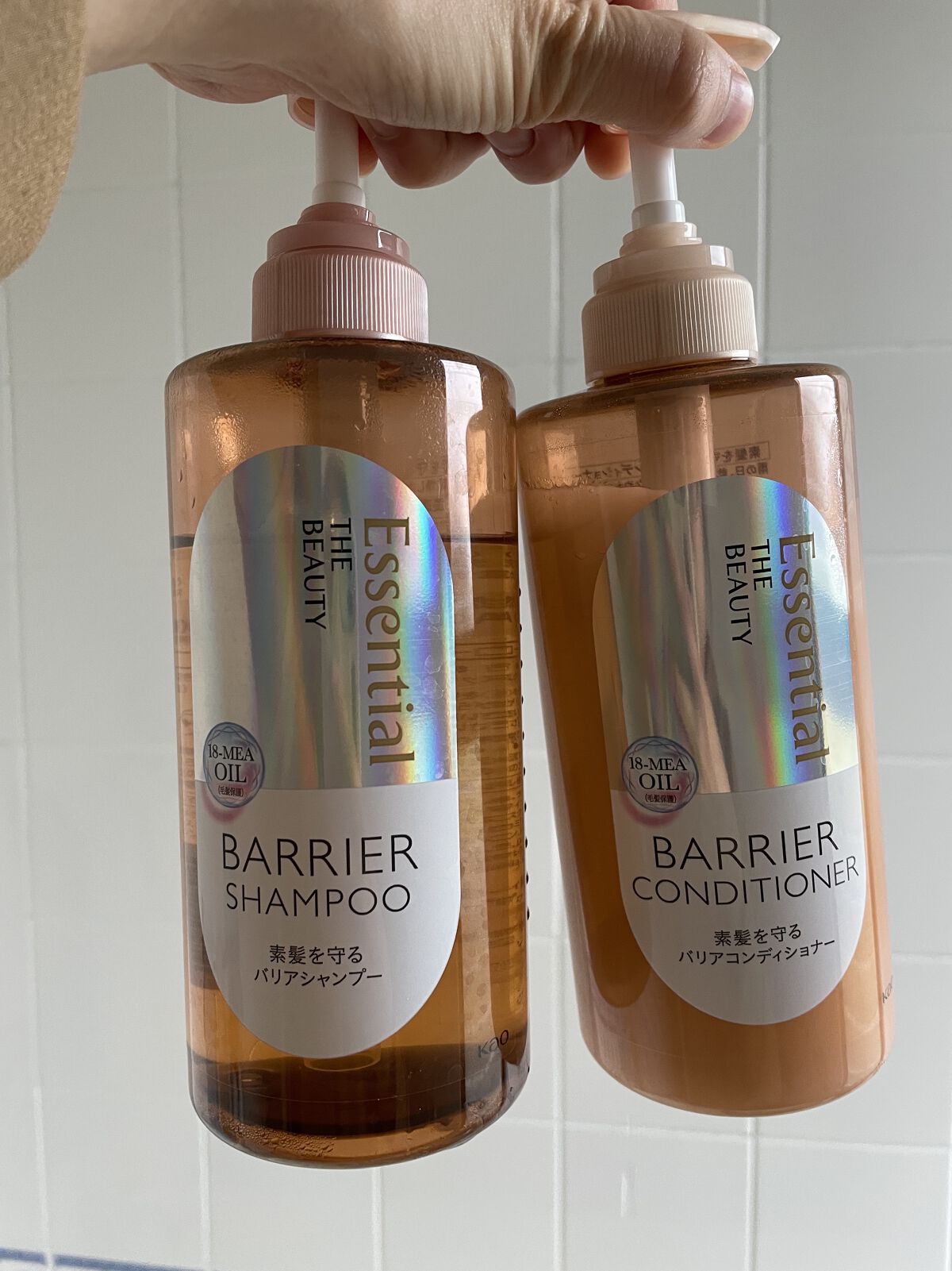 ザビューティ 髪のキメ美容素髪を守る バリアシャンプー/コンディショナー/エッセンシャル/シャンプー・コンディショナーを使ったクチコミ（1枚目）