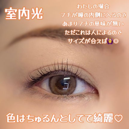 Dewy Kristin Monthly - ブラウン/Hapa kristin/カラーコンタクトレンズを使ったクチコミ(3枚目)