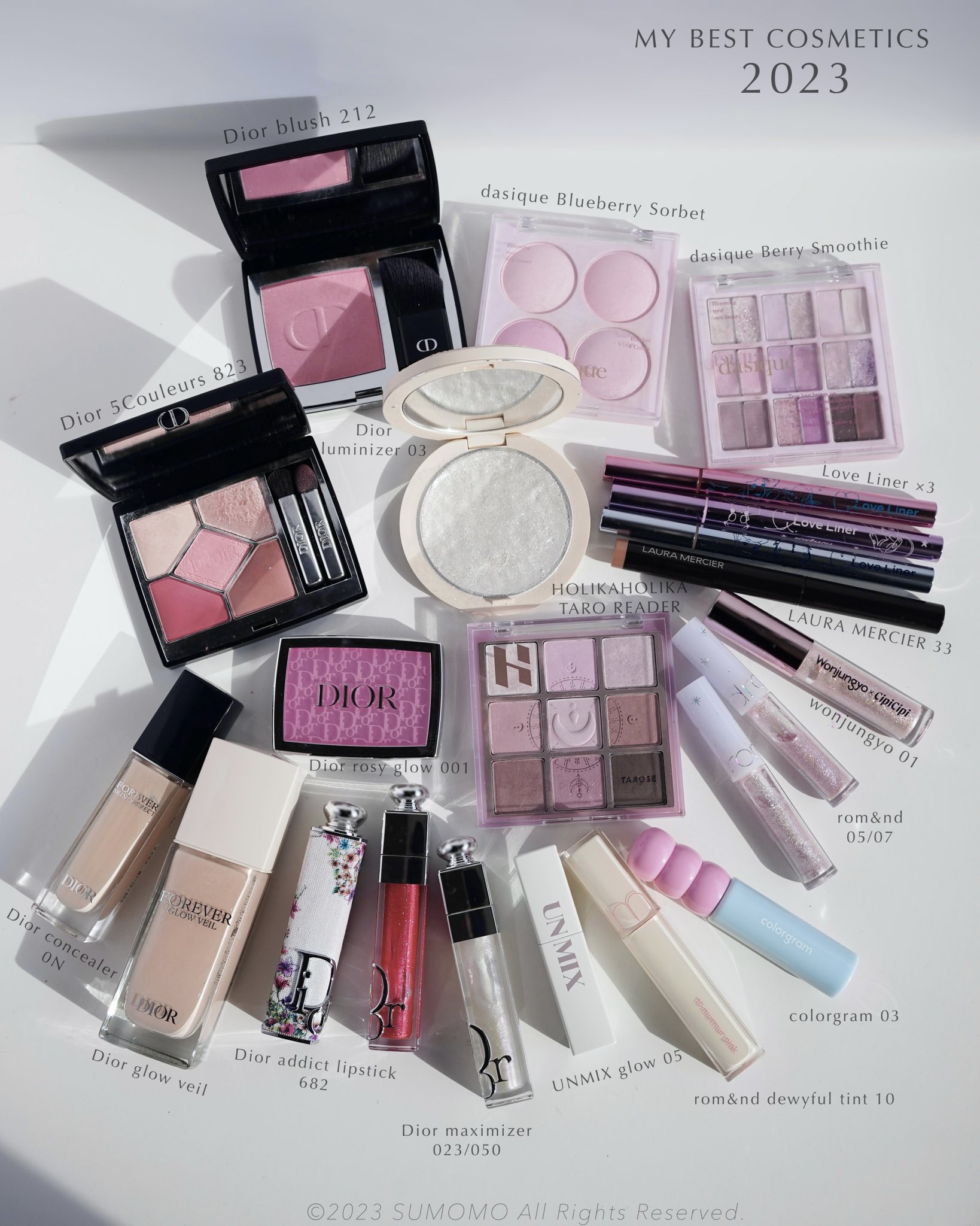 コスメまとめ売りブルベ向き リキッド グリッター シャドウ｜rom&nd他、9商品を使った口コミ