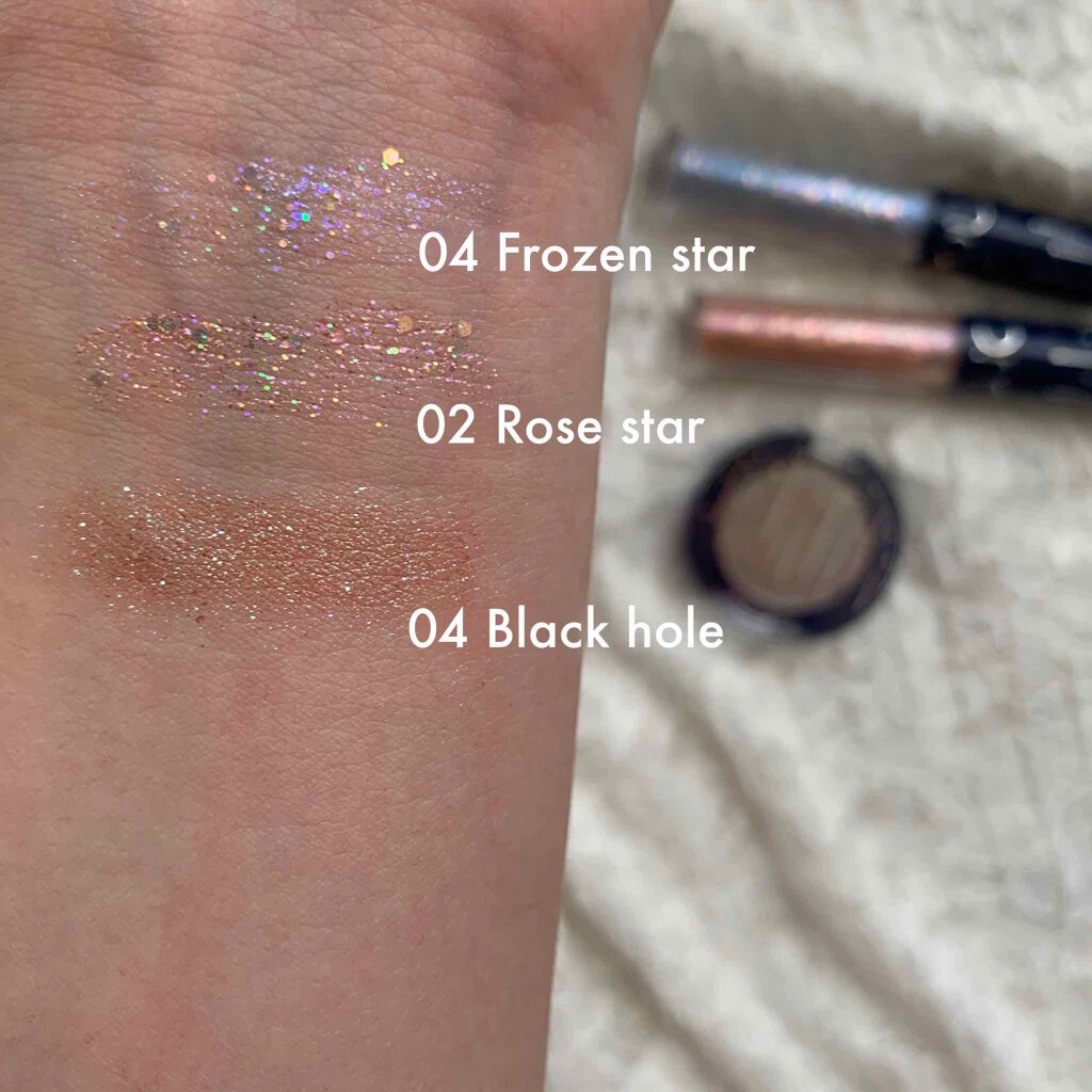 リキッド グリッター シャドウ/rom&nd/グリッターを使ったクチコミ（1枚目）