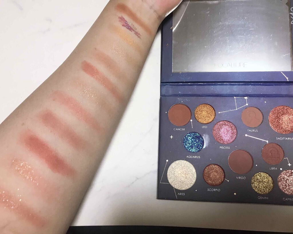 十二星座アイシャドウパレット/FOCALLURE/アイシャドウパレットを使ったクチコミ(2枚目)
