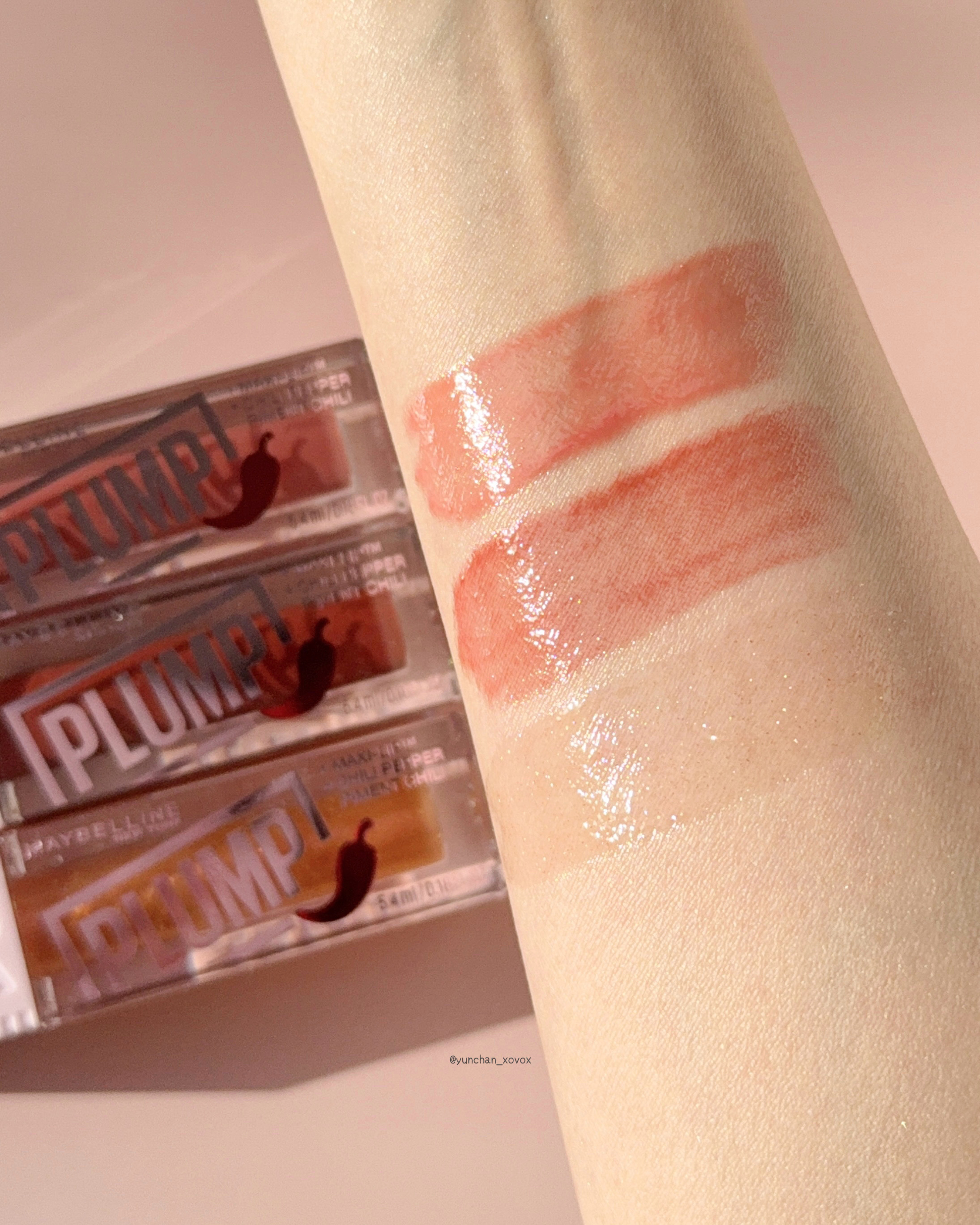 リフタープランプ 006 ホットチリ/MAYBELLINE NEW YORK/リップグロスを使ったクチコミ（3枚目）