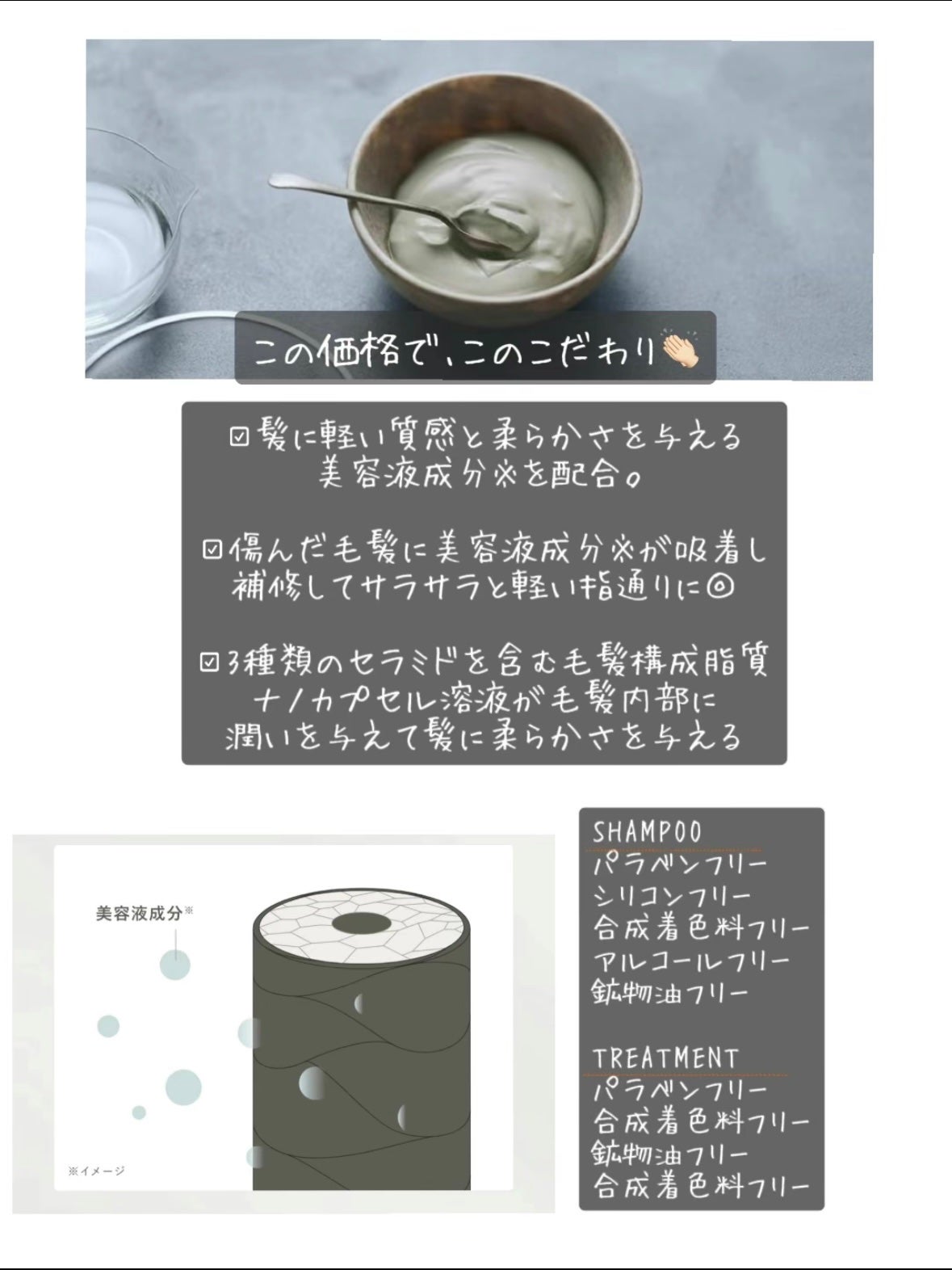 シルキークレンズシャンプー/トリートメント/DROAS/市販シャンプーを使ったクチコミ(4枚目)