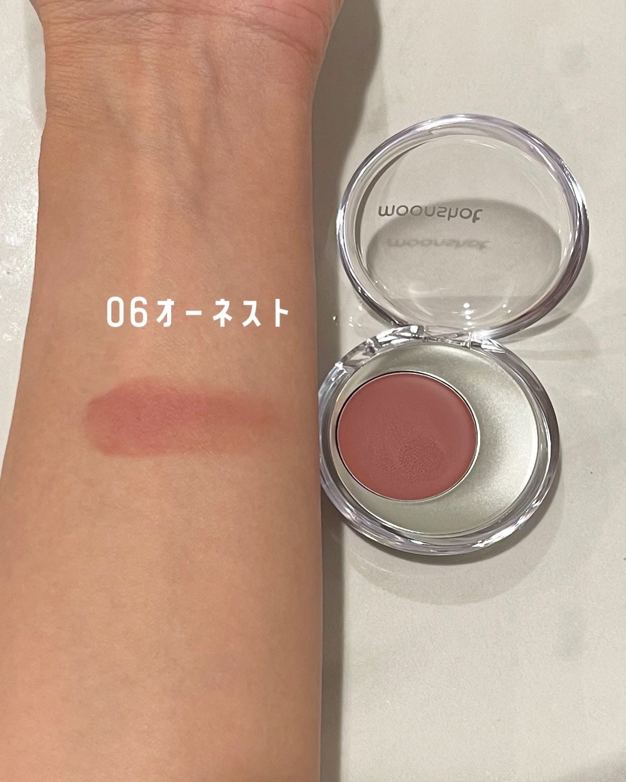 メルティングムードリップ&チーク/moonshot/ジェル・クリームチークを使ったクチコミ(2枚目)