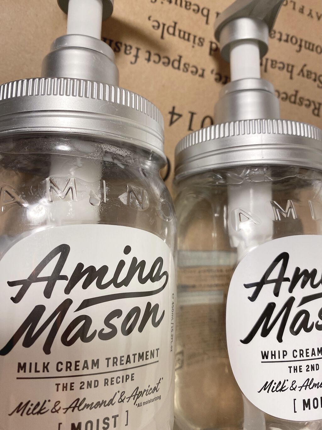 アミノメイソン ディープモイスト ホイップクリーム シャンプー/ミルククリーム ヘアトリートメント/アミノメイソン/市販シャンプーを使ったクチコミ（1枚目）