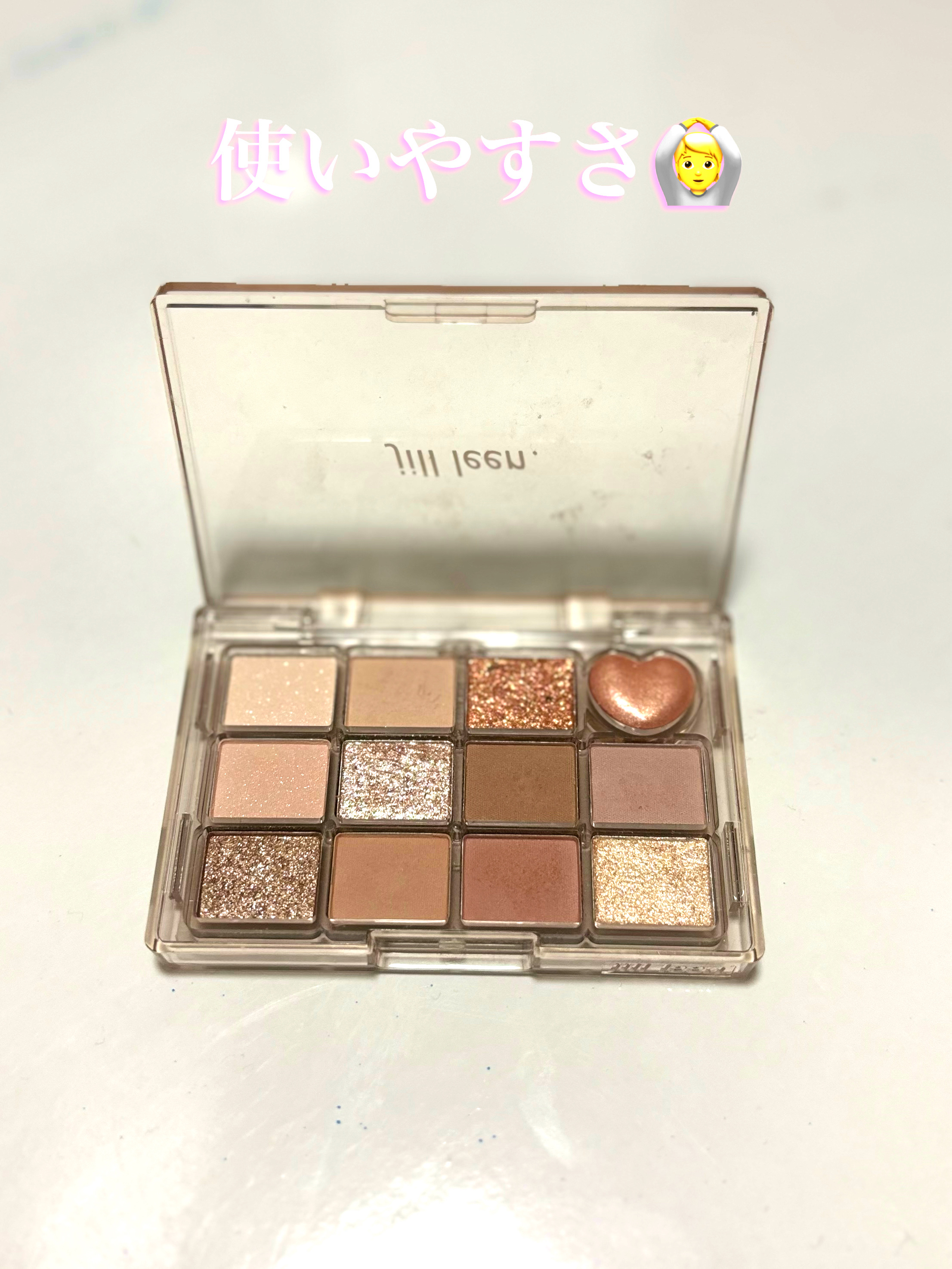 シャイニング12色ミニアイシャドウパレット HT03/jill leen./アイシャドウパレットを使ったクチコミ（2枚目）