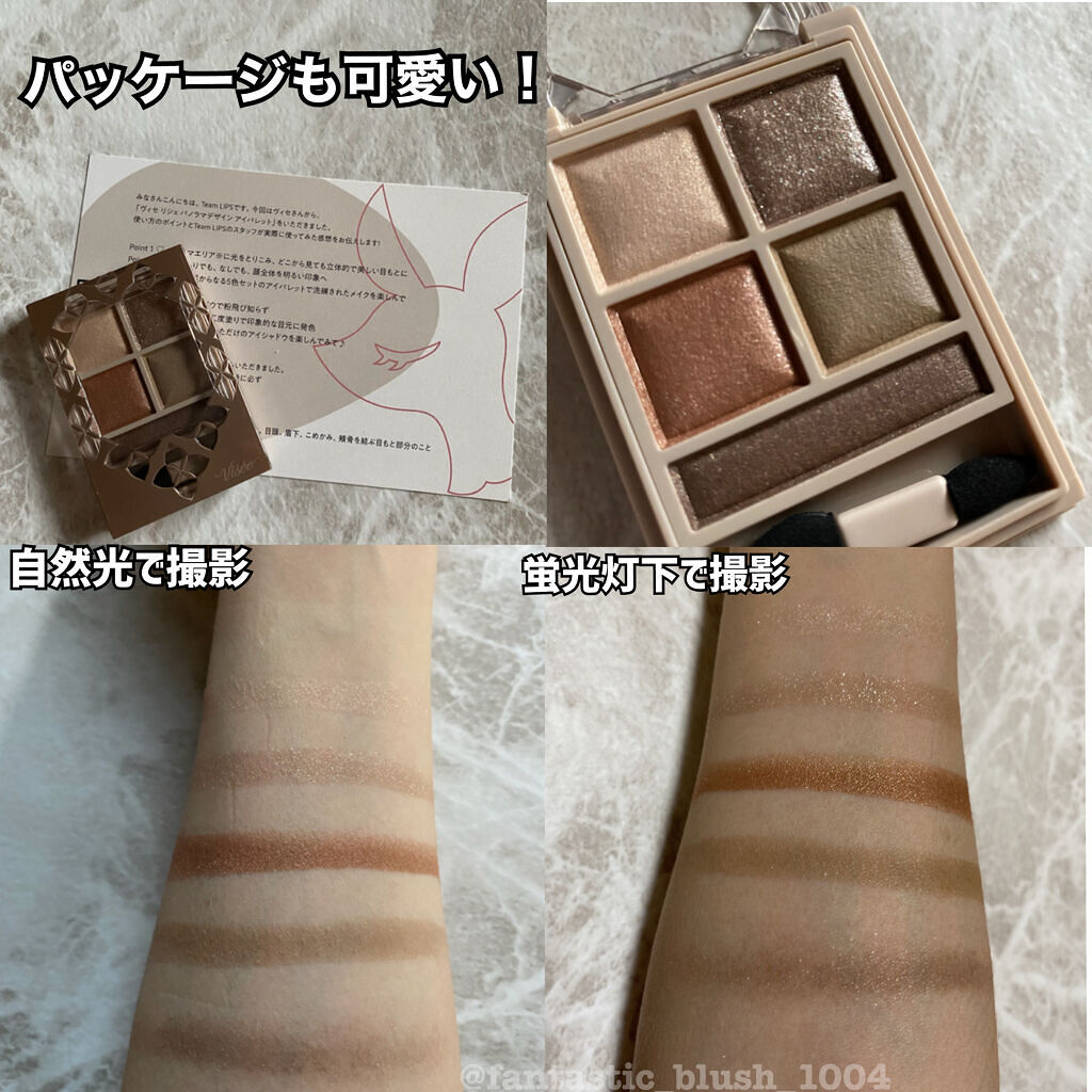パノラマデザイン アイパレット/Visée/アイシャドウパレットを使ったクチコミ（2枚目）