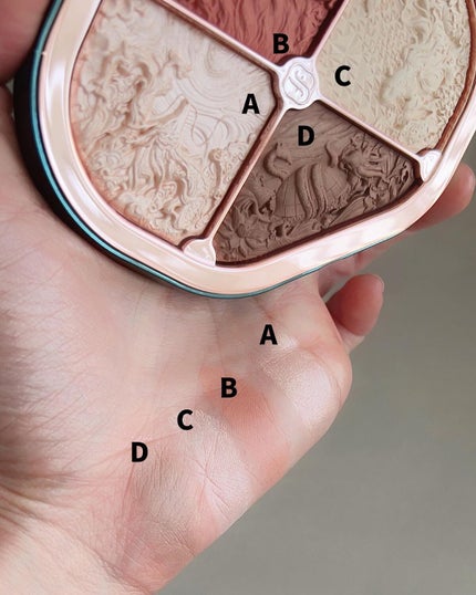 双花彫刻 ハイライト/花西子/パウダーハイライトを使ったクチコミ(7枚目)