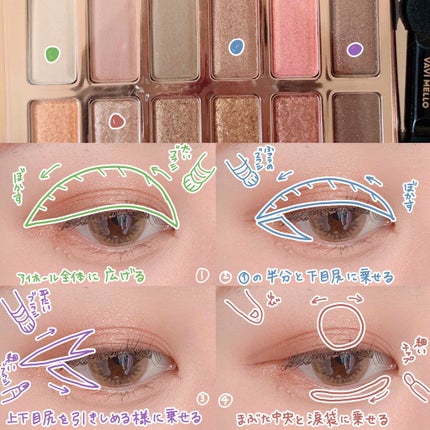 バレンタインボックス/VAVI MELLO/アイシャドウパレットを使ったクチコミ(2枚目)