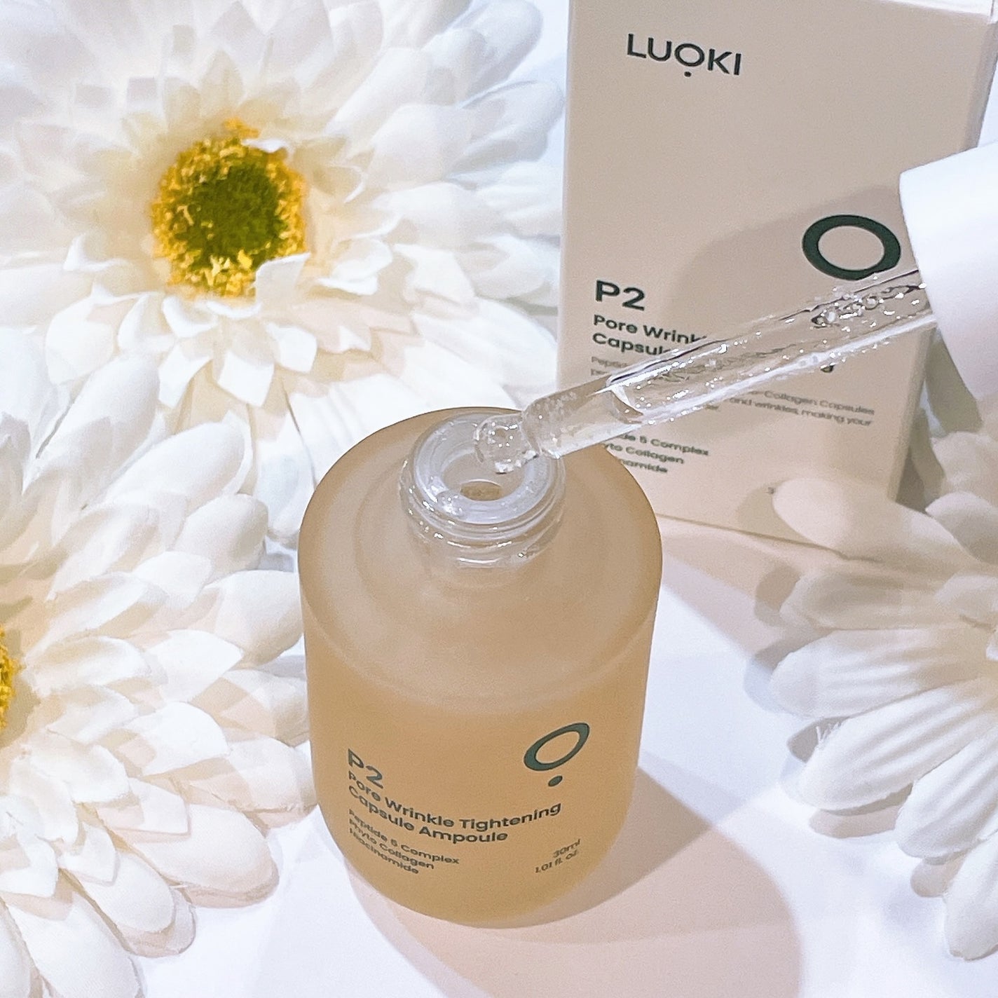 P2毛穴シワタイトニングカプセルアンプル/LUOKI/美容液を使ったクチコミ(2枚目)