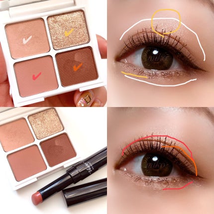 Pearly FLASH シャドウ パレット/HOLIKA HOLIKA/アイシャドウパレットを使ったクチコミ(3枚目)