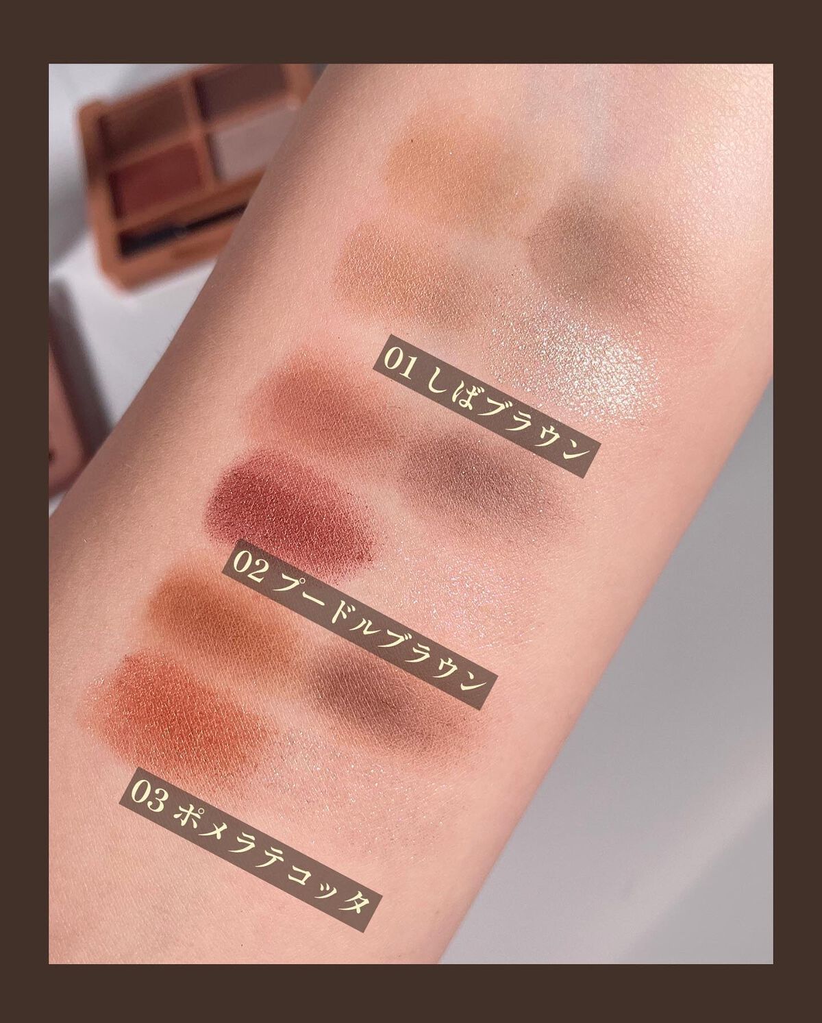 わんだふるアイカラー/KIREI FACTORY/アイシャドウパレットを使ったクチコミ(3枚目)