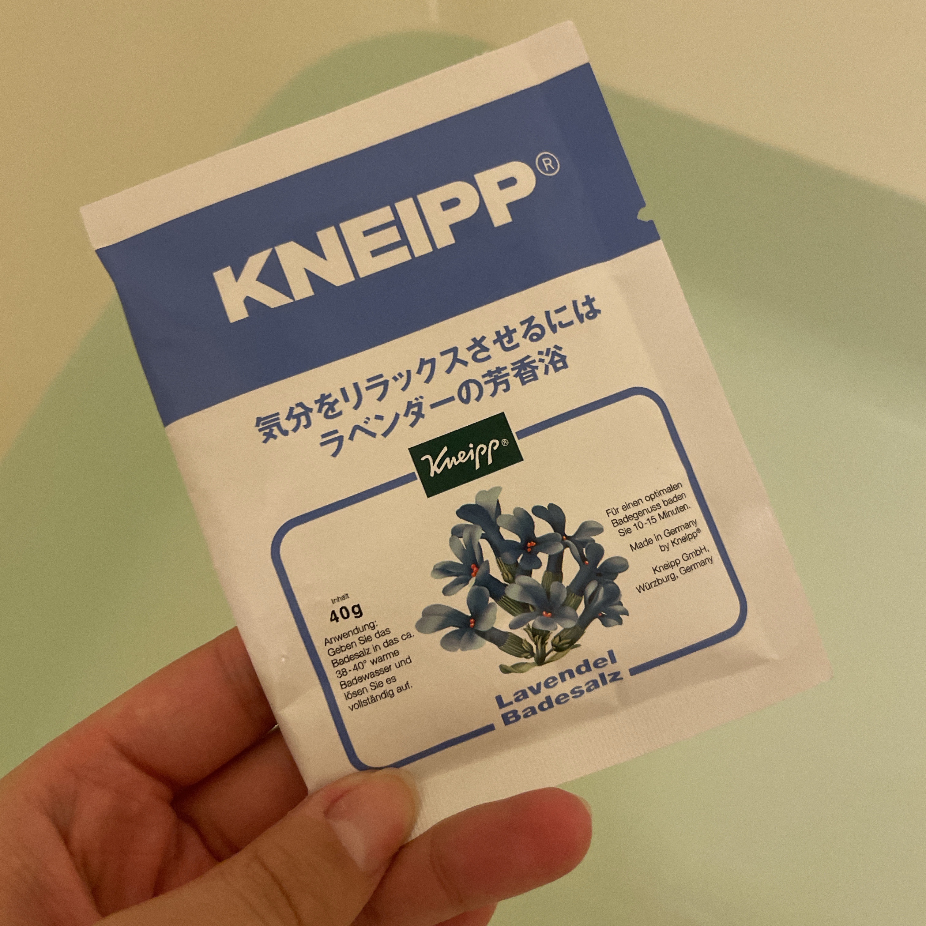 クナイプ バスソルト ラベンダーの香り/クナイプ/無機塩系入浴剤を使ったクチコミ（1枚目）