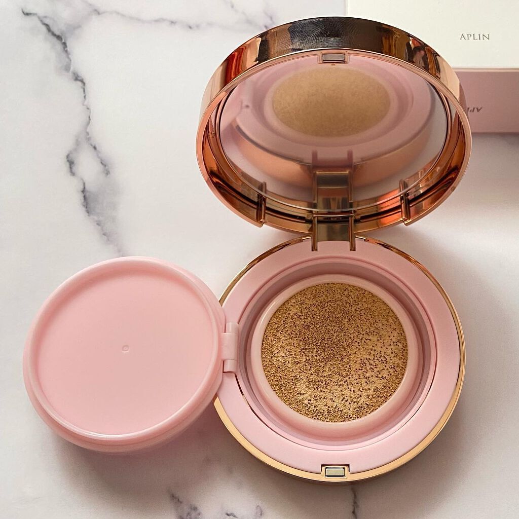 ピンクティーツリーカバークッション/APLIN/クッションファンデーションを使ったクチコミ(4枚目)