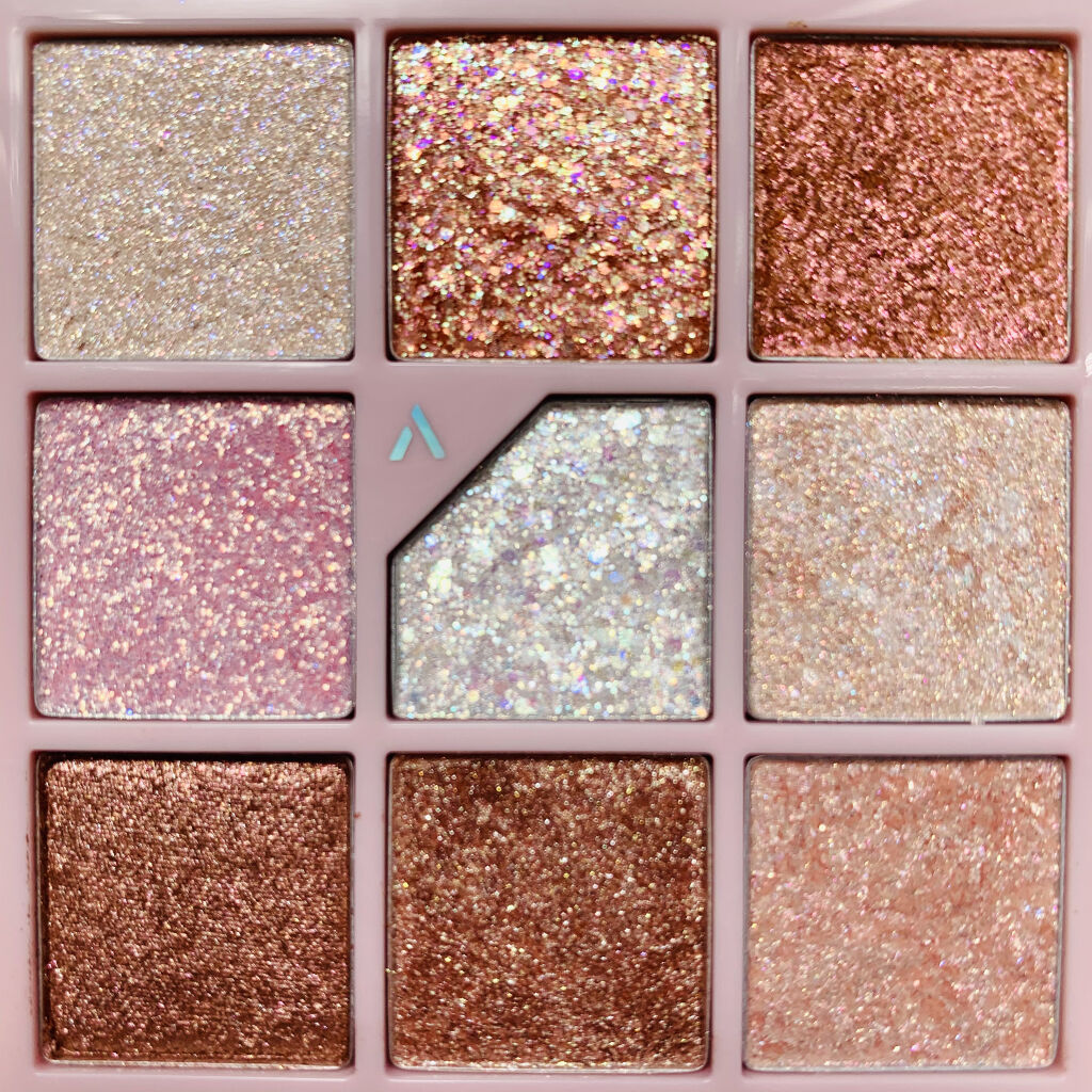 グリッターペディアアイパレット/unleashia/アイシャドウパレットを使ったクチコミ（2枚目）